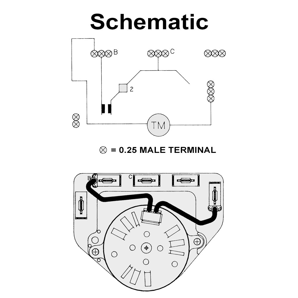 697213 - Timer Kit - 12 HR EZGO CCW Electromechanical Timer with Automatic Shutoff - Replaces 697125, 11562G1 and others