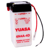 6N4A-4D Conv 6V MC Battery, Dry Charged, 4 AH, M26A4B