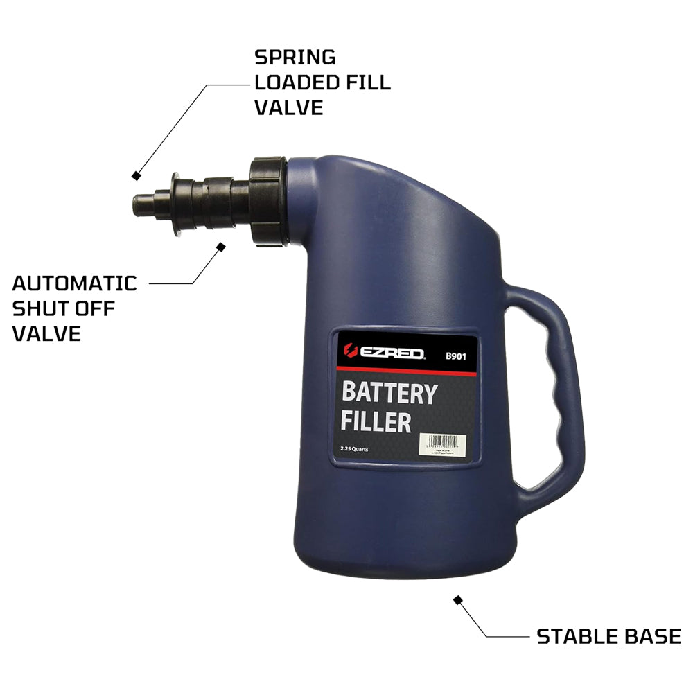B901 - 2.25 Quart Battery Filler with Spring-Loaded Nozzle