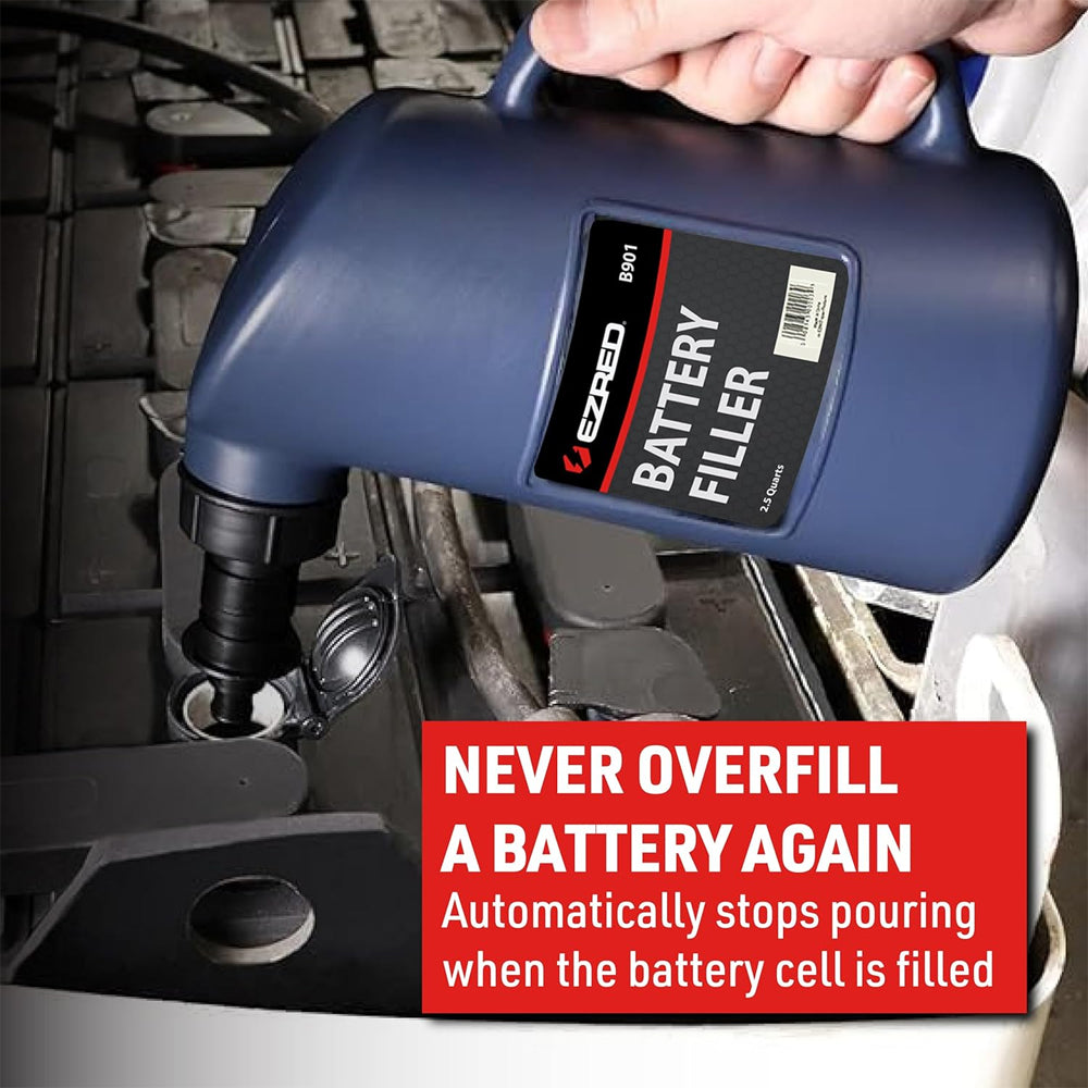 B901 - 2.25 Quart Battery Filler with Spring-Loaded Nozzle