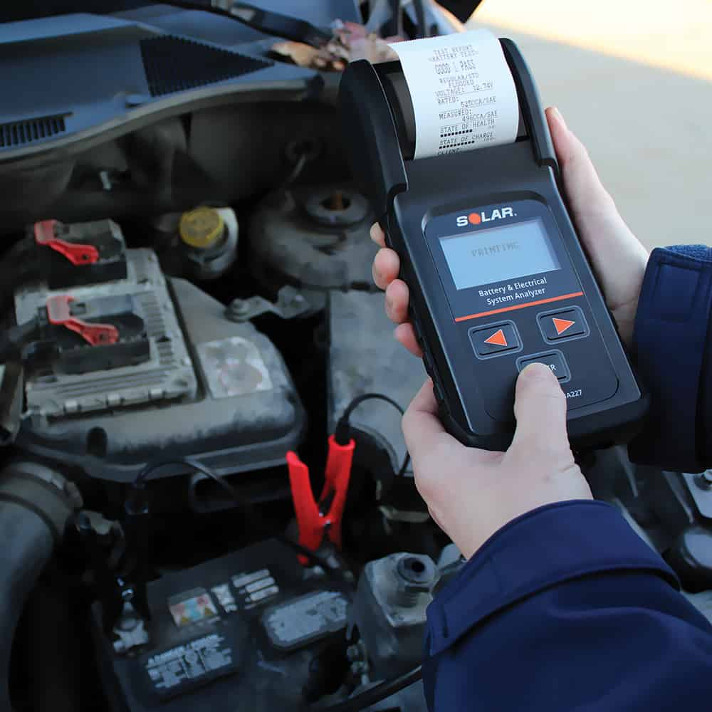 Solar BA227 12 Volt Digital Battery & System Tester w/ Printer