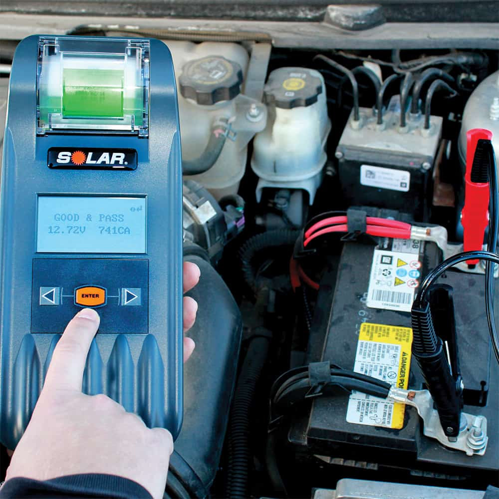 Solar BA327 Digital Battery And System Tester With Printer
