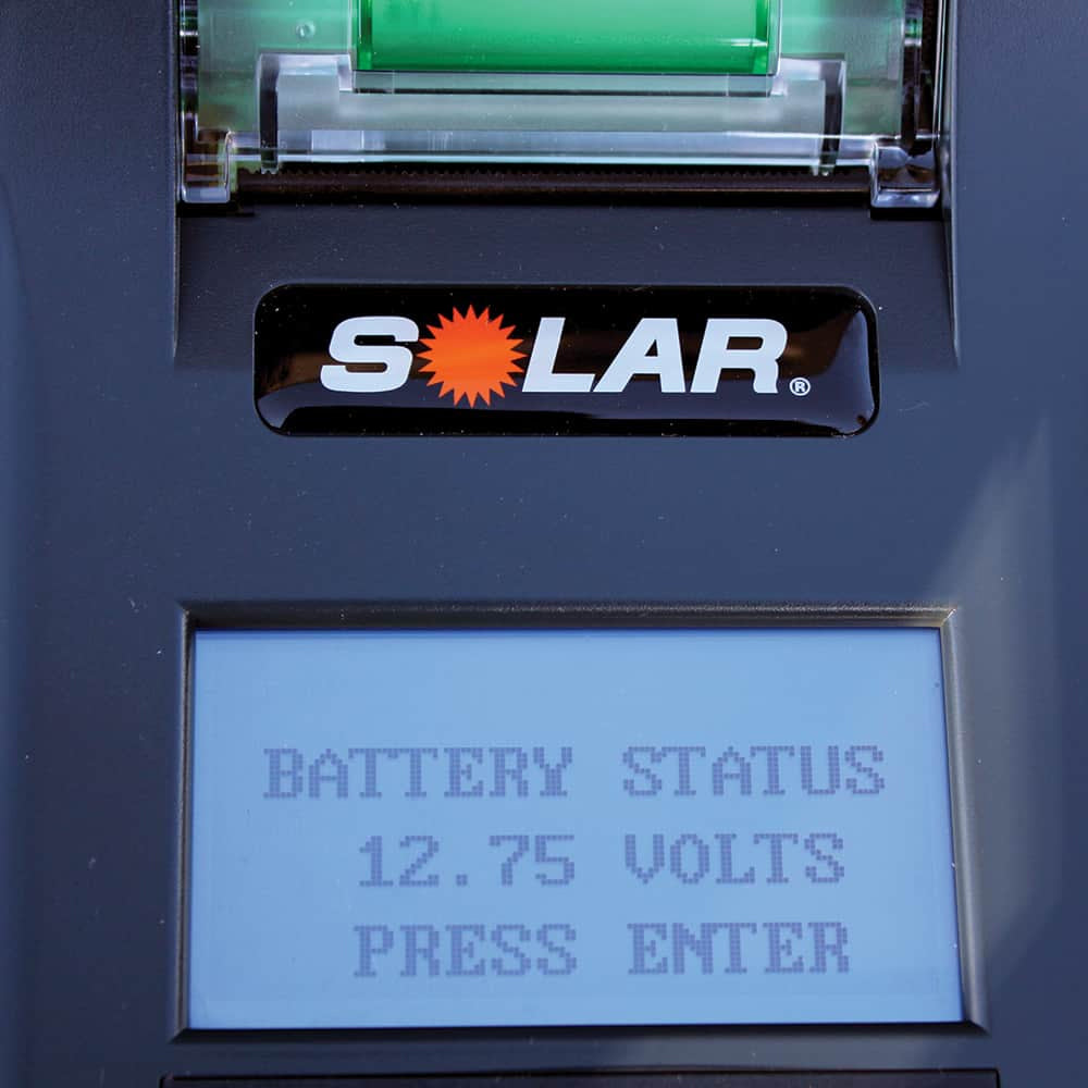 Solar BA327 Digital Battery And System Tester With Printer