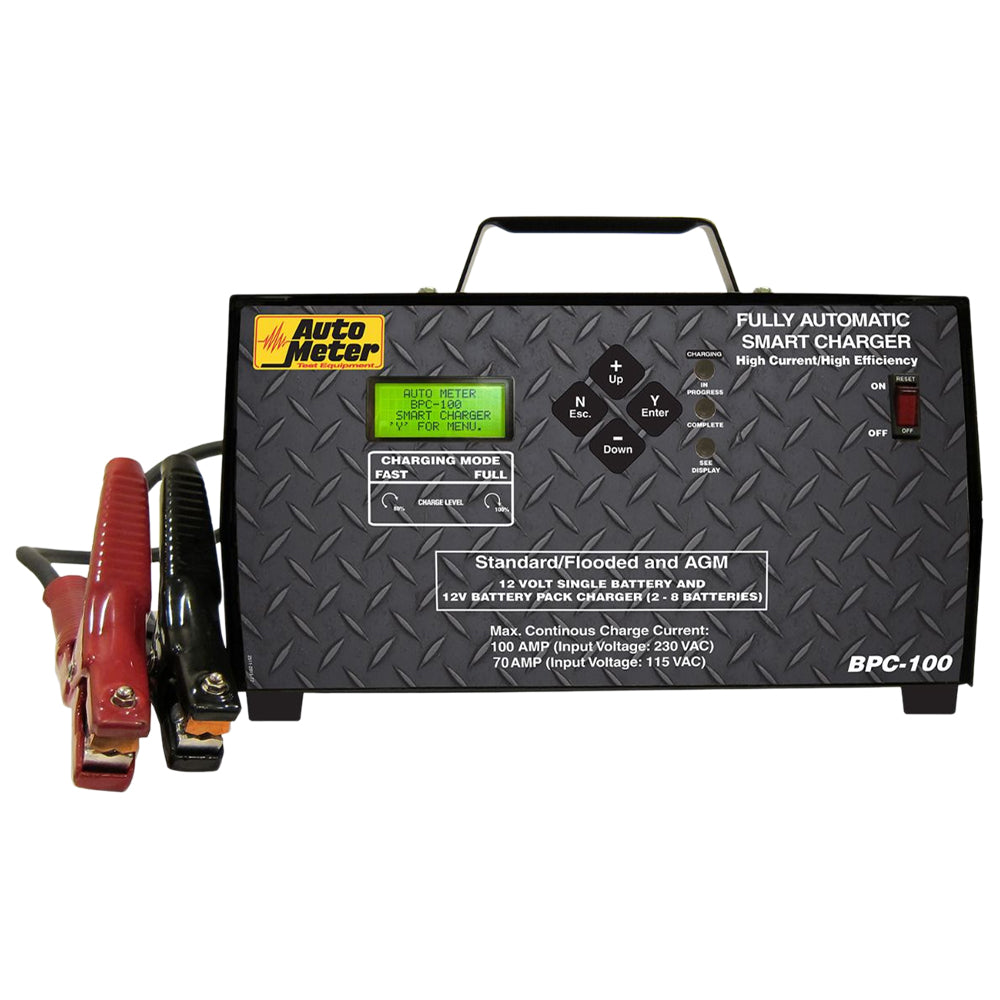 AutoMeter BPC-100 Battery Pack Charger, 12V, 100A