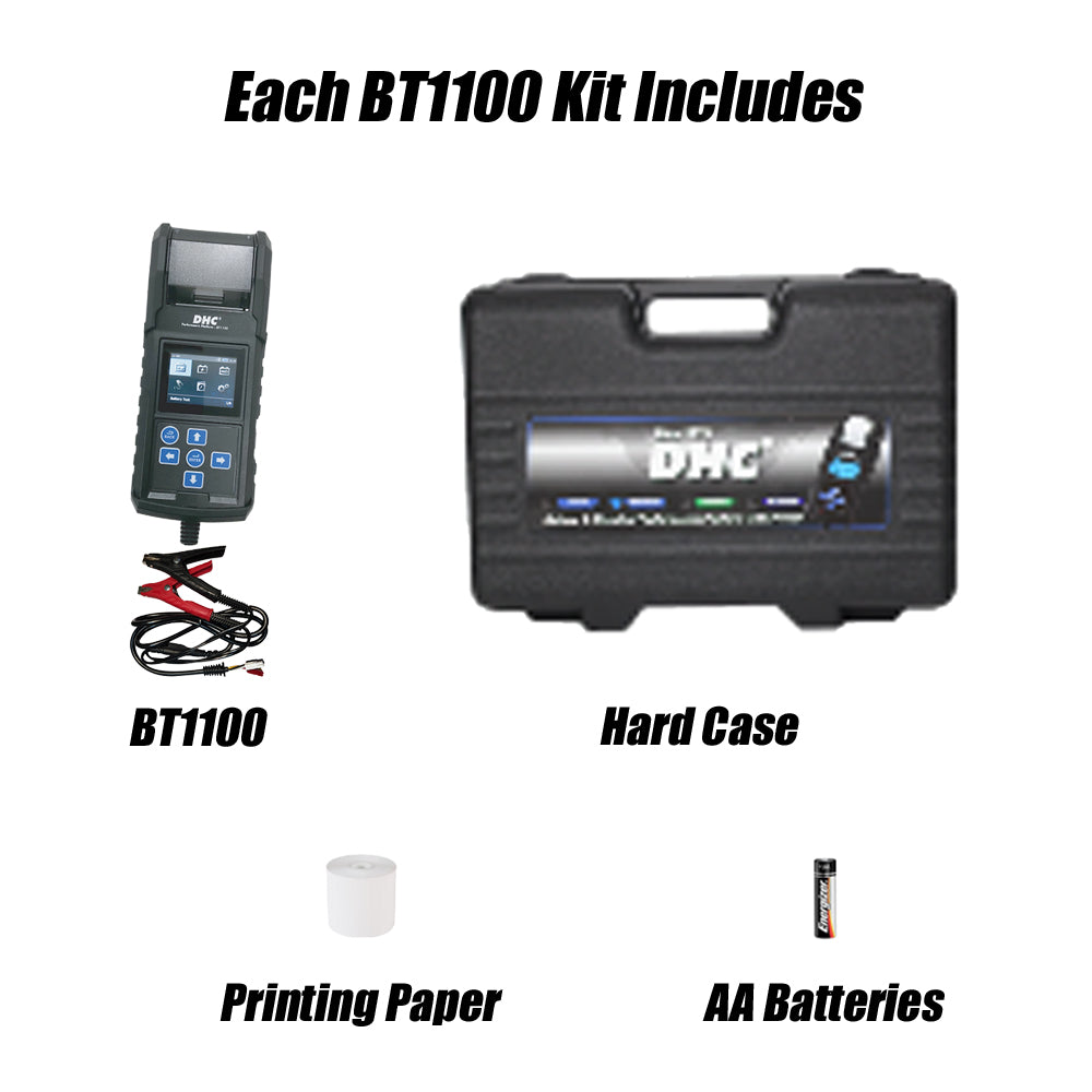 DHC BT1100 - Professional Battery & Electrical System Tester w/ Printer