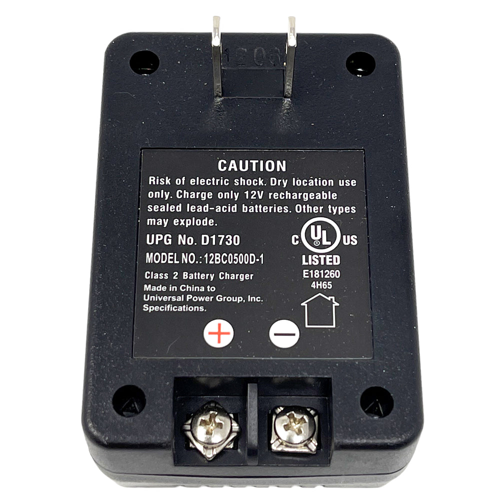 D1730 UPG Charger 12V, 500mA Automatic, Dual Stage 14.8V Bulk Char