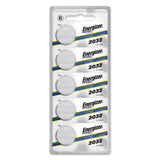 ECRN2032-5 - Energizer 2032 Industrial Lithium Coin Cell, 3V - Tear Strip of 5