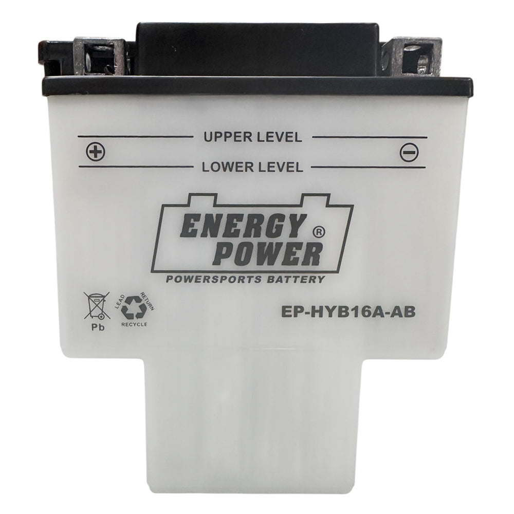 Energy Power HYB16A-AB  - High Perf Conv 12V MC Battery, Dry Charged 16 AH, M32H6B