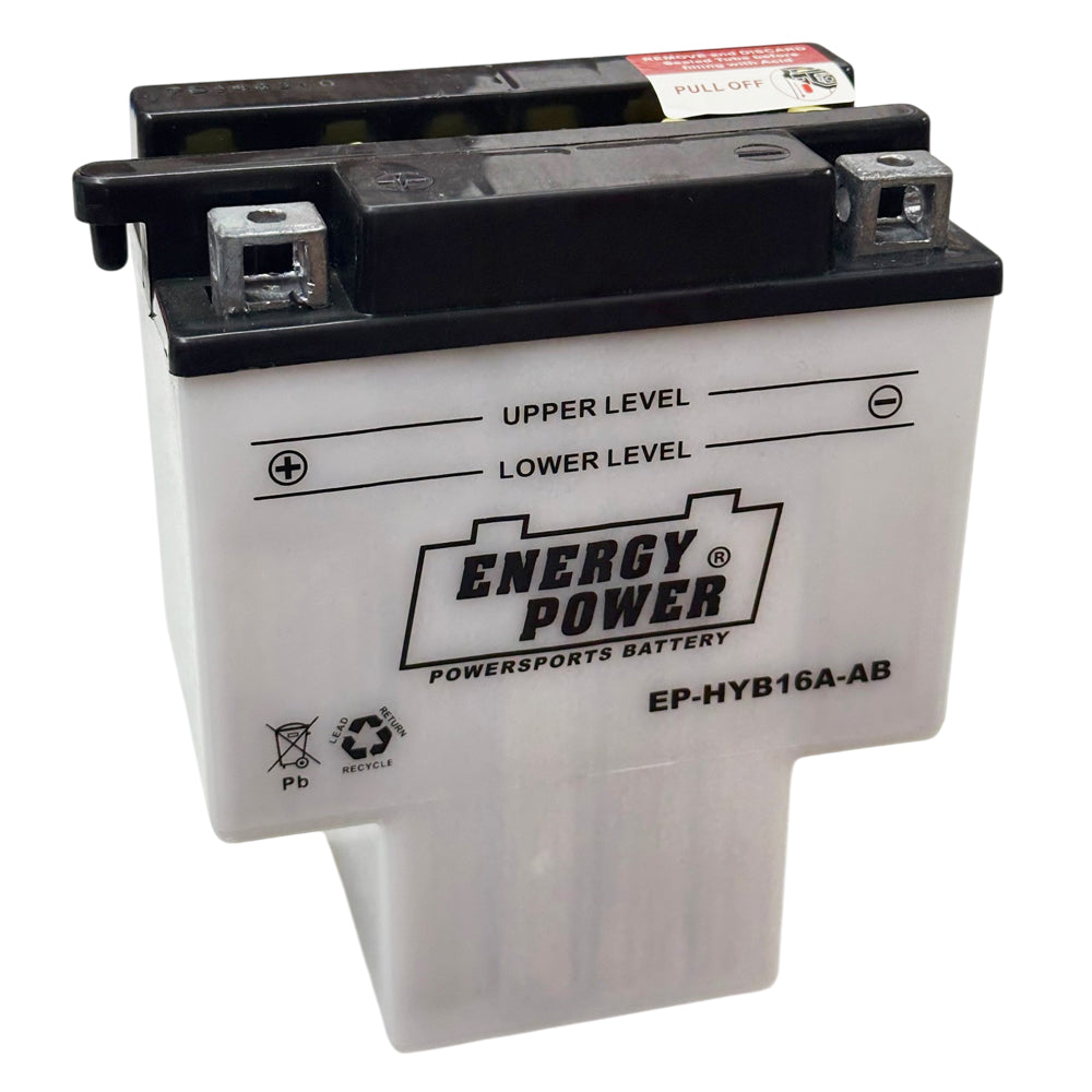 Energy Power HYB16A-AB  - High Perf Conv 12V MC Battery, Dry Charged 16 AH, M32H6B