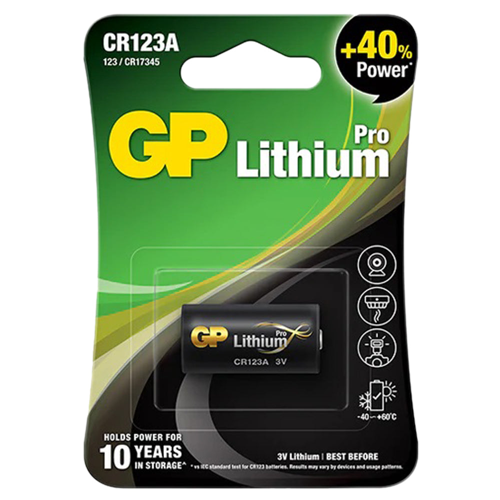 GP-CR123A - GP 123A Pro Lithium 3.0V Battery