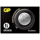 GP-CR1616 - GP 1616 Lithium Coin Cell, 3V