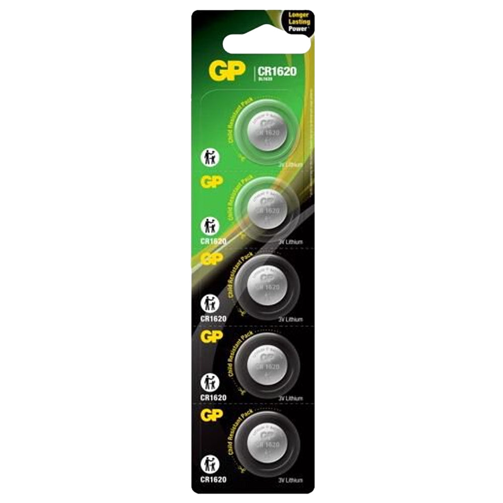 GP-CR1620 - GP 1620 Lithium Coin Cell, 3V