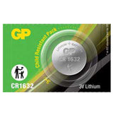 GP-CR1632 - GP 1632 Lithium Coin Cell, 3V