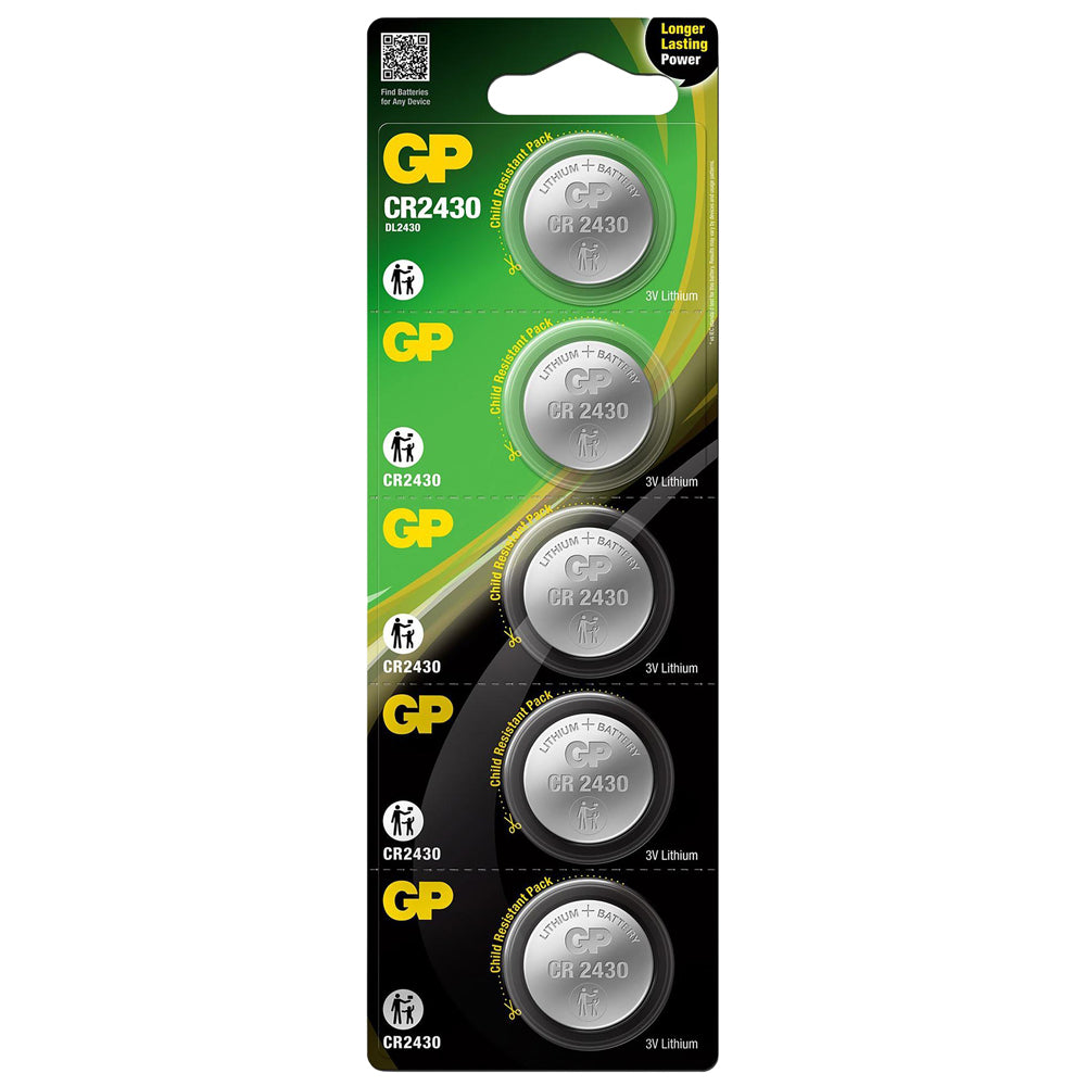 GP-CR2430 - GP 2430 Lithium Coin Cell, 3V