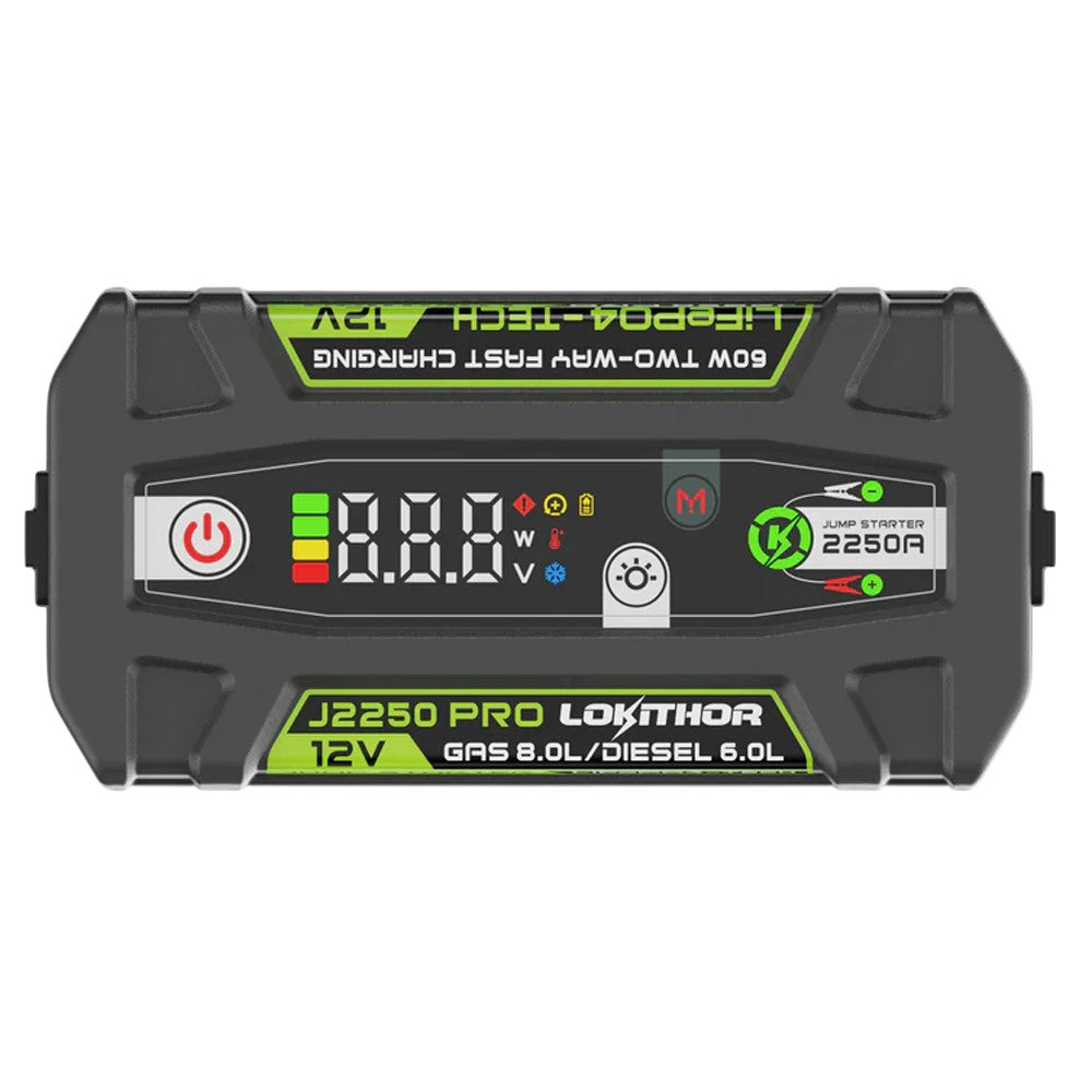 Lokithor J2250PRO - 12V, 2250A LiFePO4 Jump Starter with ConnectMax Technology