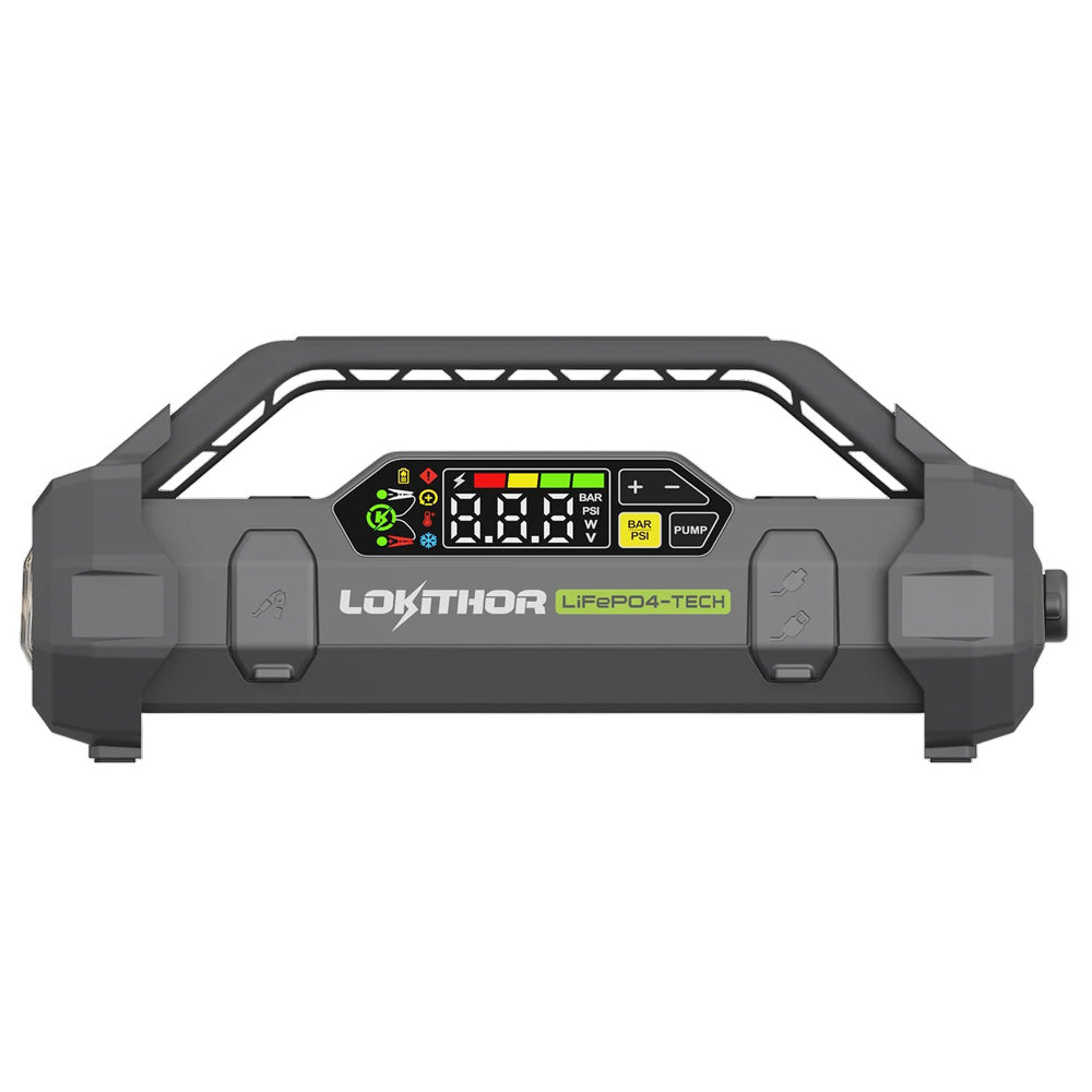 Lokithor JA3000PRO - 12V, 3000A, 46.08Wh, LiFePO4 Jump Starter With 150PSI Air Inflator and ConnectMax Technology