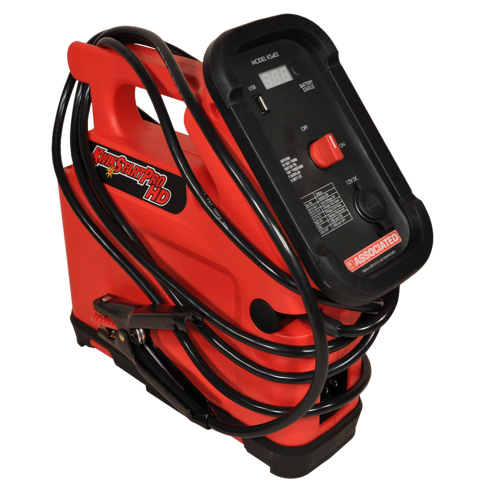 Associated KS401 Professional Heavy Duty Industrial Jump Starter with 7 ft DC Leads