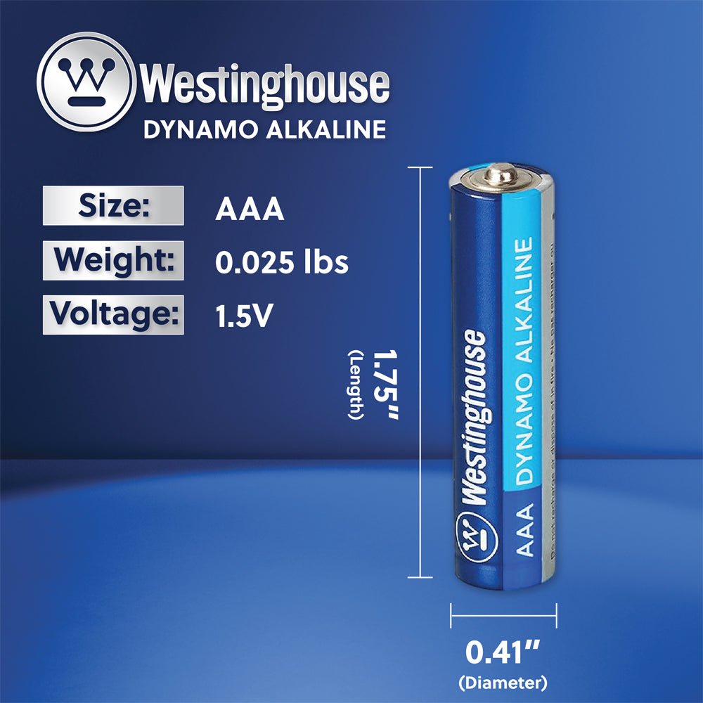 LR03-HP12 - Westinghouse AAA Dynamo Alkaline - Hang Pack of 12