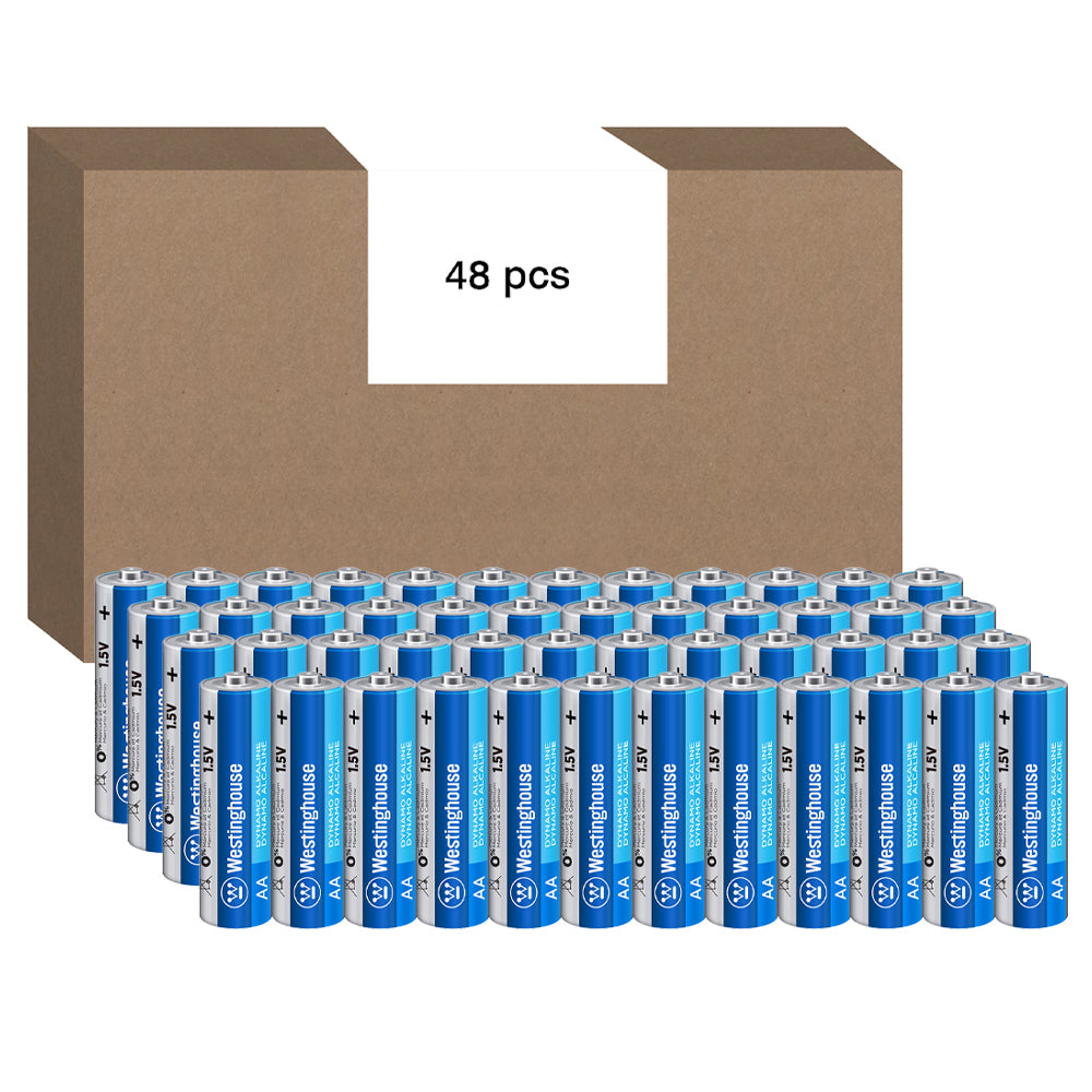 LR06-CB48 - Westinghouse AA Dynamo Alkaline Batteries - Box of 48