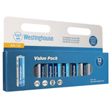 LR06-HP12 - Westinghouse AA Dynamo Alkaline Batteries - Hang Pack of 12