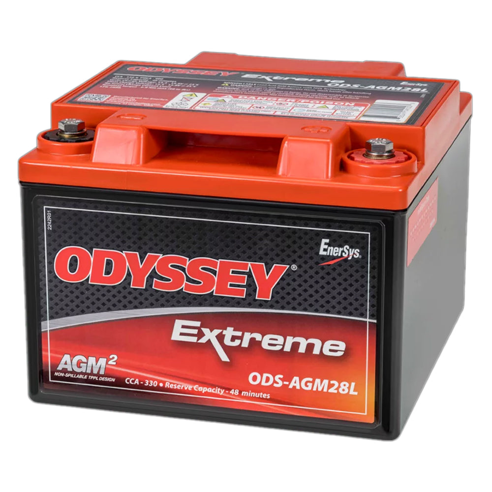 Odyssey ODS-AGM28L Extreme Powersport SLA Battery , 900 PHCA, M6 Receptacle Terminals