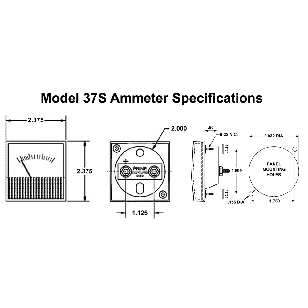 PRM-600 - Frequency Meter 55-65 Hz, 90-300V AC Stud-Mount