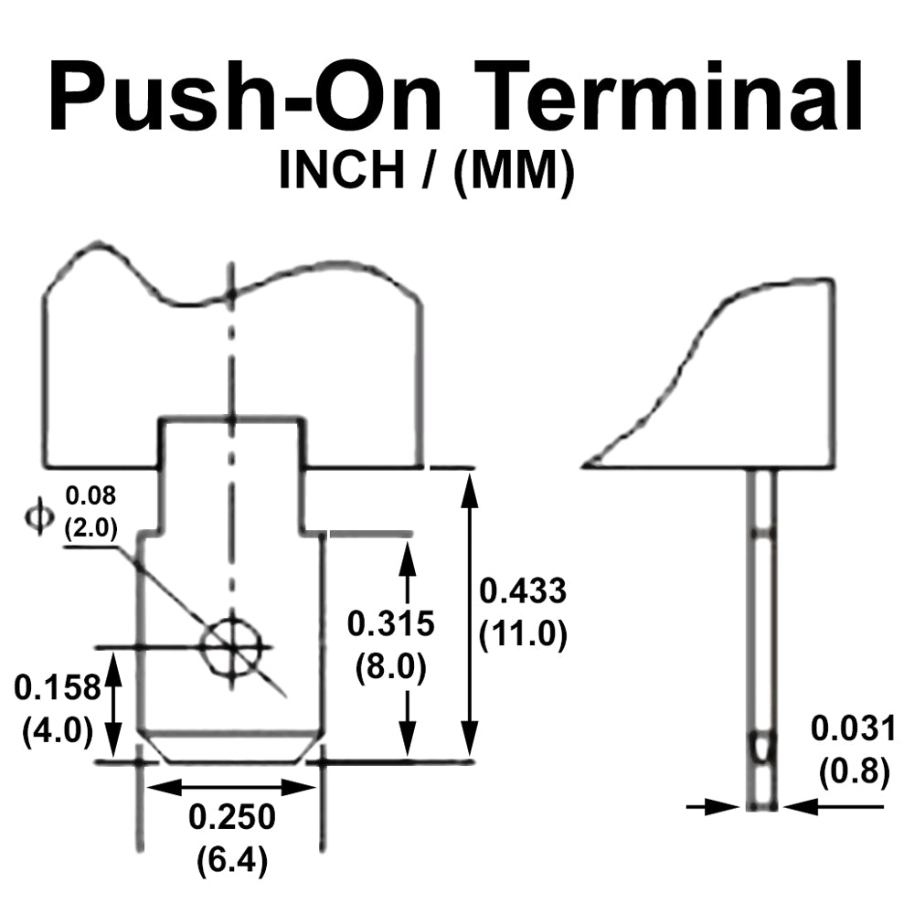 696315 - Heavy Duty ON-(ON) Momentary Toggle Switch, DPDT, 6 Push-On Terminal, 30A/12VDC, 20A/125VAC, 15A/250VAC