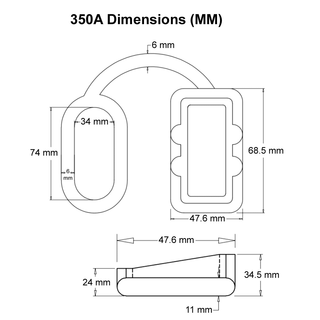 SED® Red Rubber Dust Cover w/Loop, Multiple Sizes - Anderson SB Connector Compatible