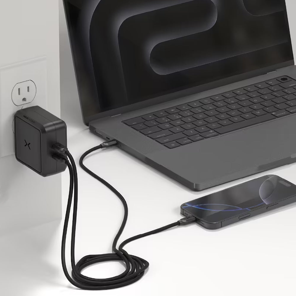 NOCO X100B - 100W 2-Port USB-C Charger with GaN Fast Charging - Black