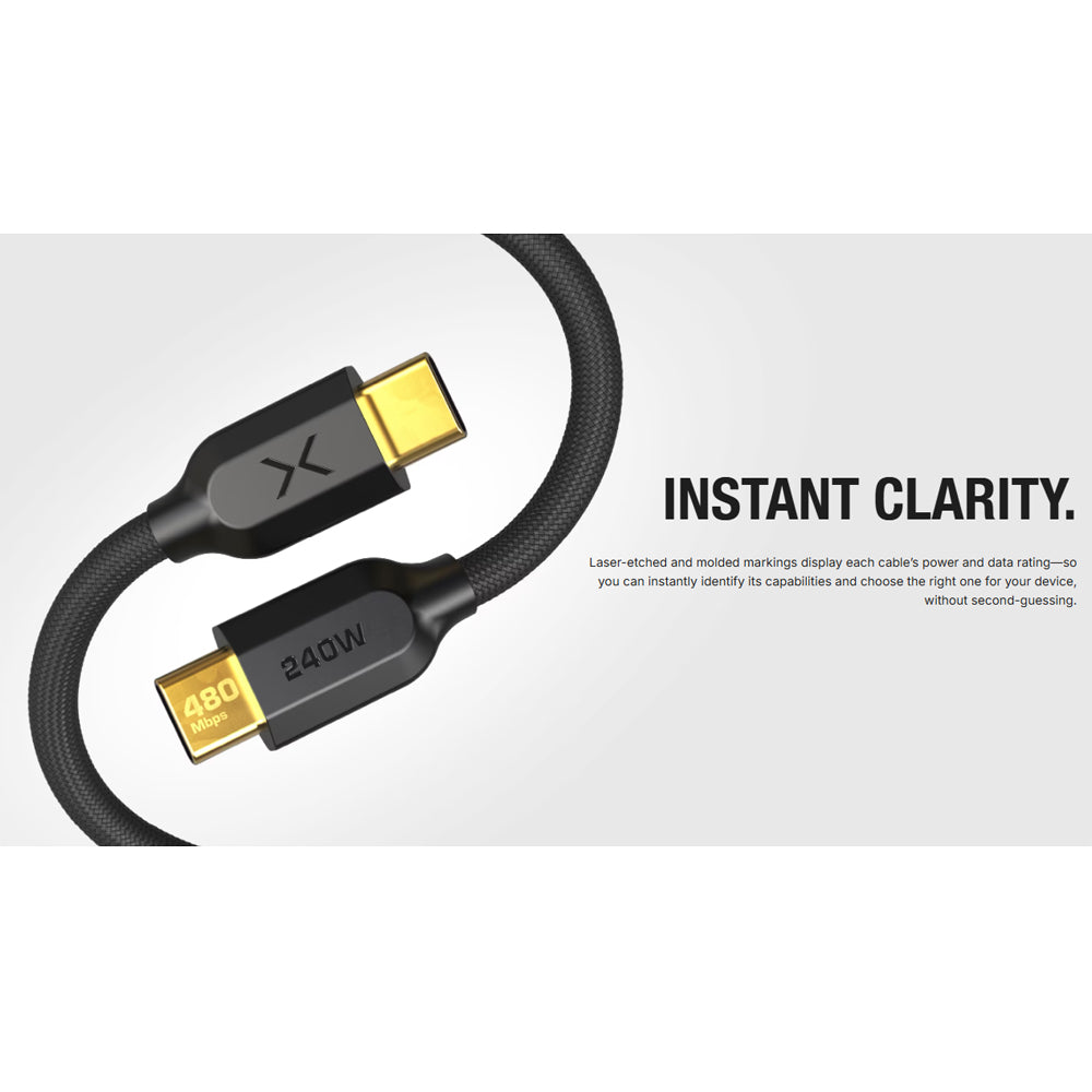 NOCO XC1B - 240W USB-C Cable, 3-Foot - Black