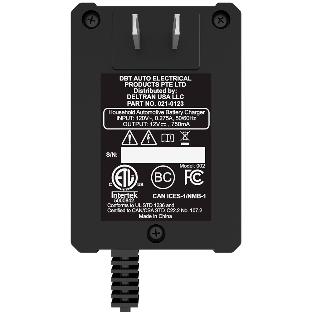 021-0123 - Battery Tender® Jr. 12V - 750mA w/Ring Terminals & Clips