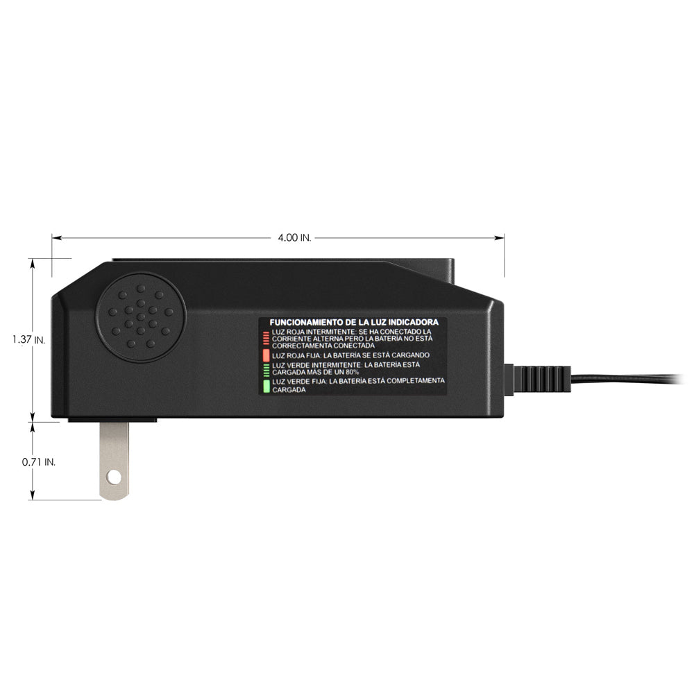 022-0199-DL-WH - Battery Tender® 12V, 800mA Lead Acid/Lithium Selectable Battery Charger