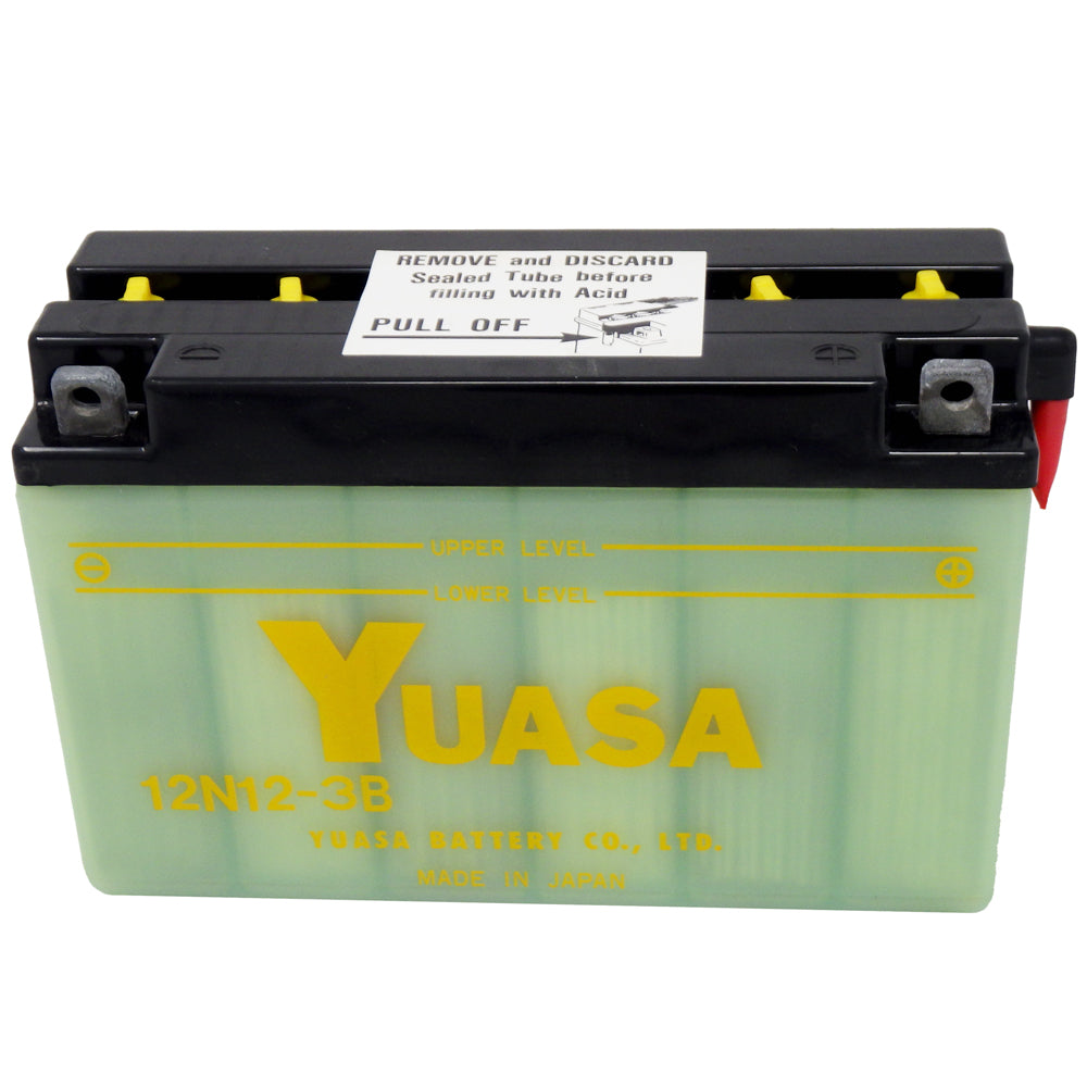 12N12-3B Conventional 12V MC Battery, Dry Charged 12 AH