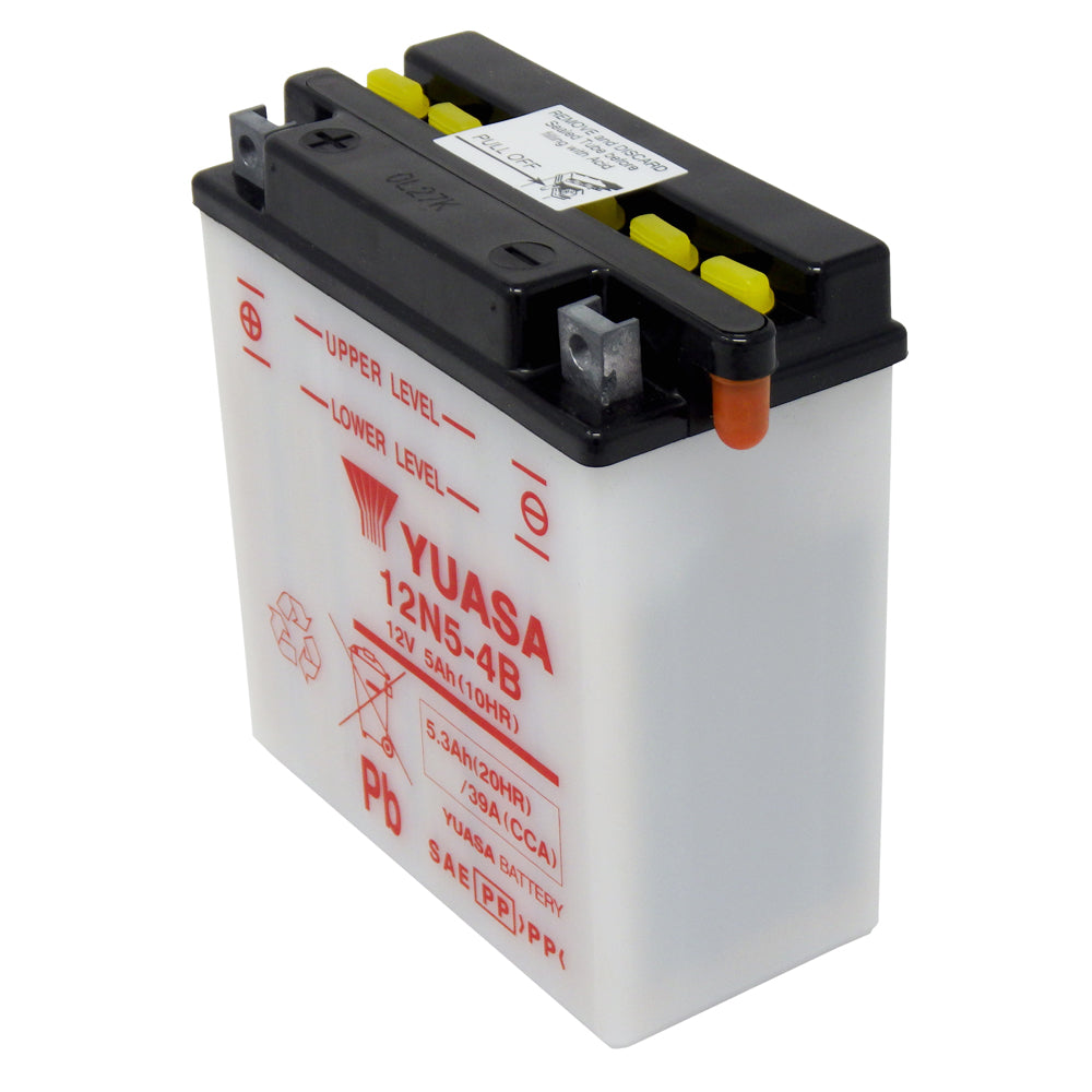 12N5-4B Conv 12V MC Battery, Dry Charged 5 AH, M2250B