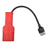 206016216 - Schauer Aircraft Charger Adapter - SB50 Gray to Cessna 3-Pin Female Red Lexan