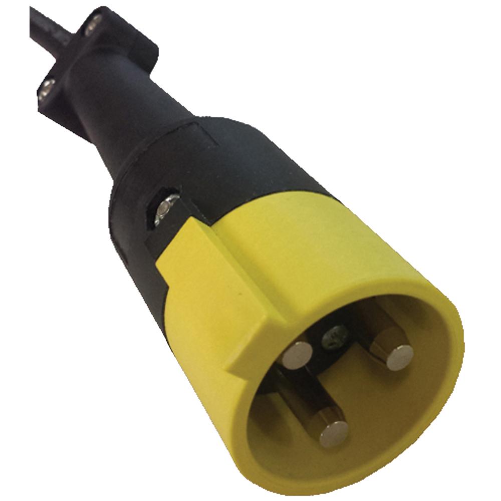 207000096 - Schauer Golf Car Charger Adapter - SB50 Gray to Star Car 36V 3-Pin (Yellow)