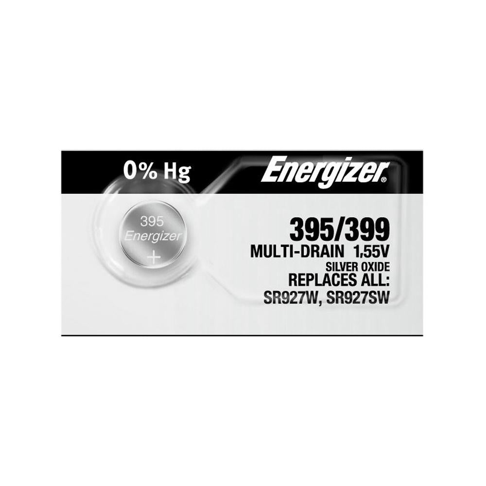 Energizer 395/399 Silver Oxide Button Cell, 1.55V Multi-Drain - each
