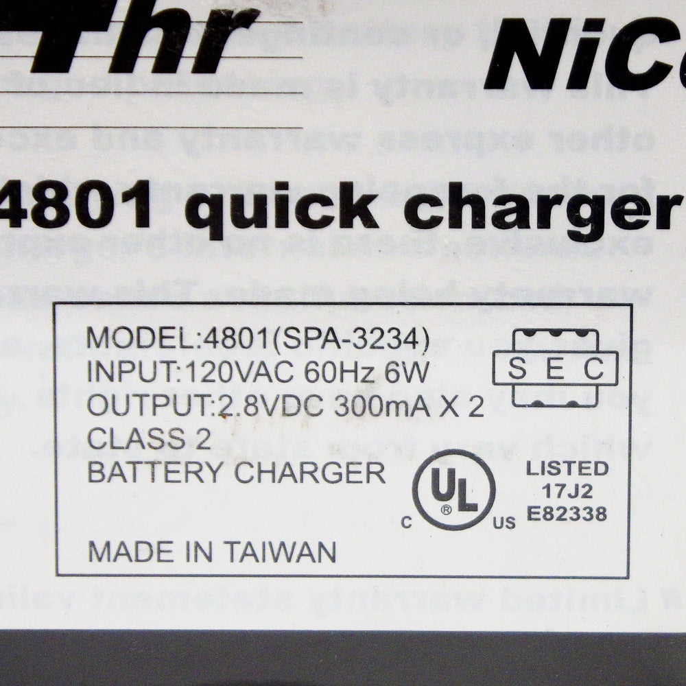 4801 YUASA Delta AA/AAA NiMh / NiCD Charger