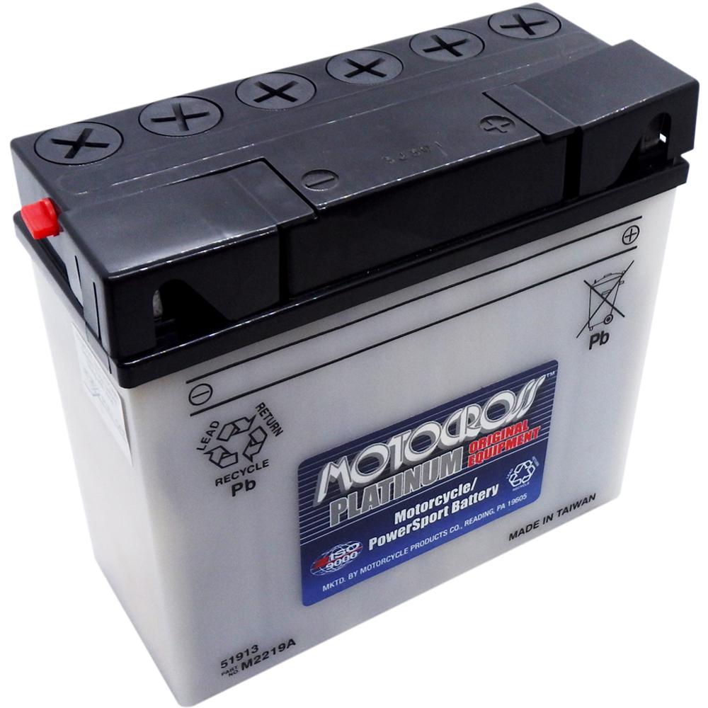 51913 High Perf Conv 12V MC Battery, Dry Charged 19 AH*, M2219A