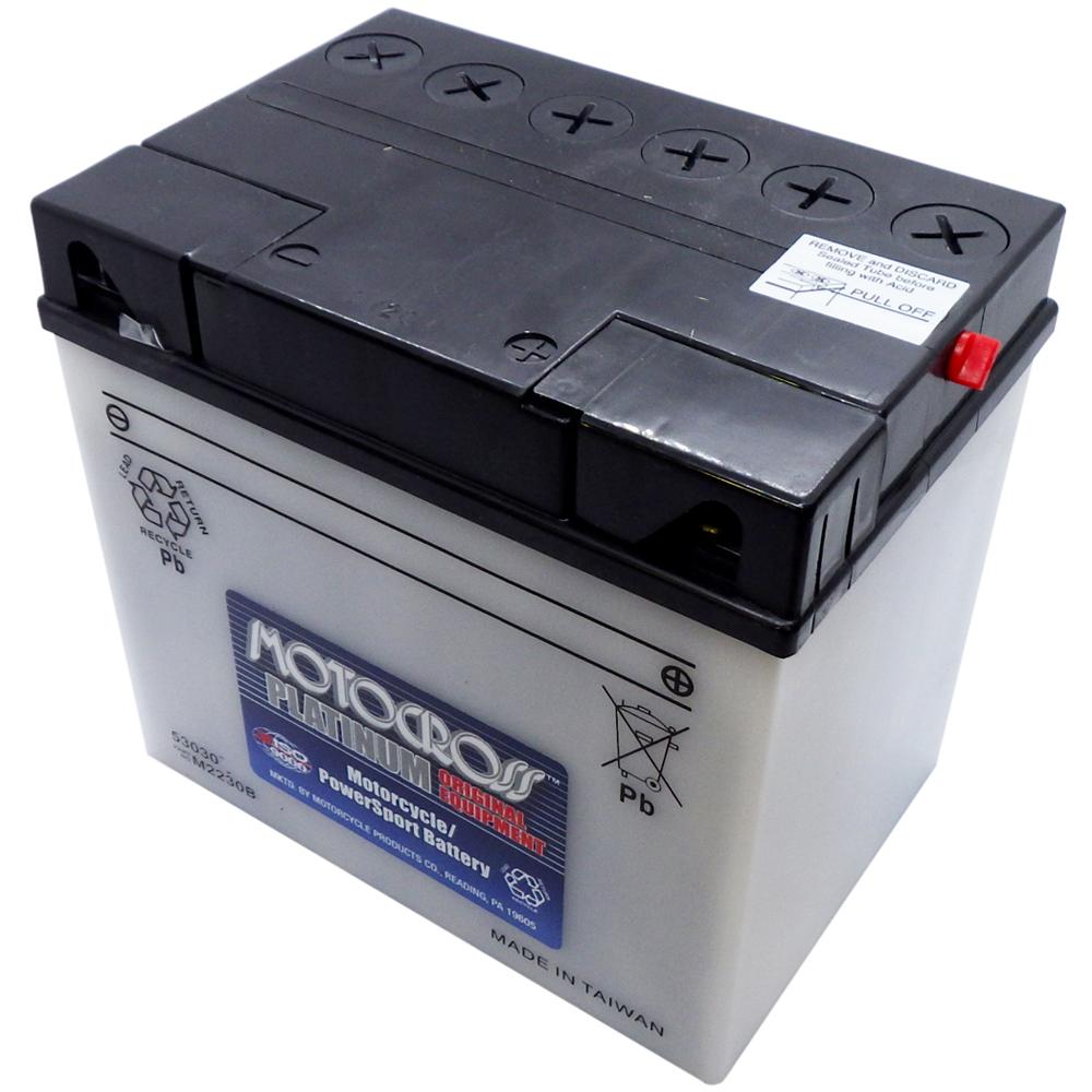 53030 High Perf Conv 12V MC Battery, Dry Charged 30 AH*, M2230B