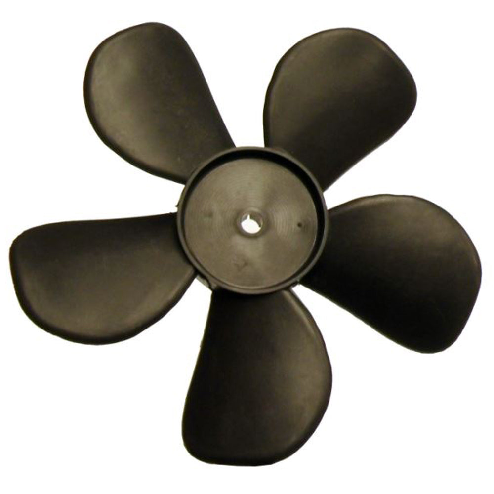 696012 - Plastic Fan Blade, Black, 5 Blades, 5.56", CW, 1/4" Shaft, Press-Fit - Fits 610190