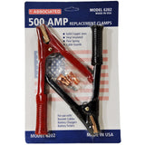 Associated 6202 - 500A Clamp Set w/Flexi-Spring - 1 pair (Black/Red)