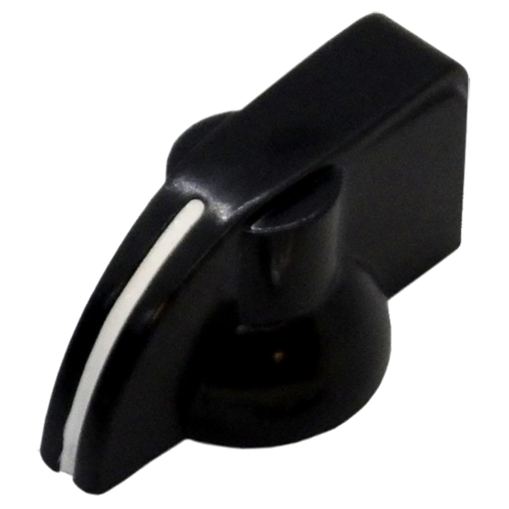 696038 - Knob, Black Plastic Pointer Style w/Set Screw, 1-5/16" Long, 1/4" Shaft