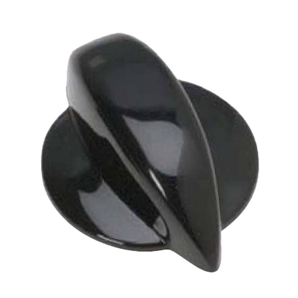 696552 - Knob, Black Plastic Skirted with Pointer - Push-On, for Timers ONLY