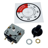 697060A - Timer Kit - Mechanical 60 Minute 1/4" (6 MM) D-Shaft   3/8" Threaded Sleeve Panel Mount