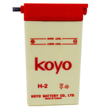 6H-2 Conv 6V MC Battery, Dry Charged, 24AH, 1936-64 6V Harley-Davidson