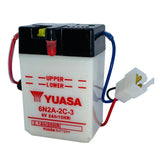 6N2A-2C-3 Conv 6V MC Battery, Dry Charged, 2 AH, M262C3