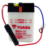 6N2A-2C Conv 6V MC Battery, Dry Charged, 2 AH, M262AC