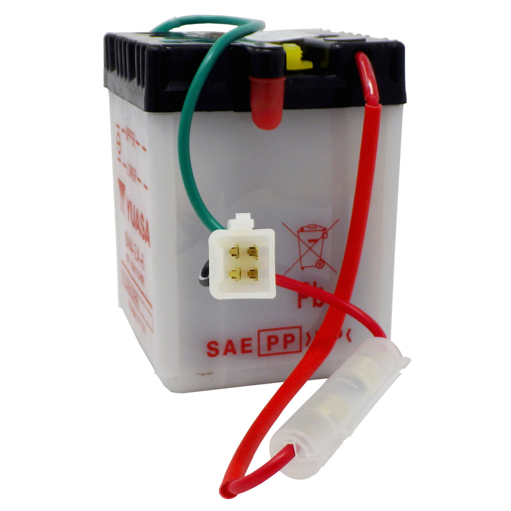 6N4-2A-6 DISCONTINUED - Conv 6V MC Battery, Dry Charged, 4 AH, M2646A