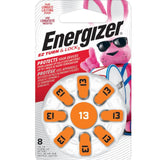 Energizer Size 13 Zinc Air Hearing Aid Battery - 8pc dispenser card